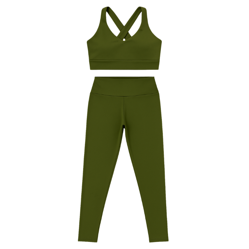 Conjunto Top & Legging - Verde Botânico