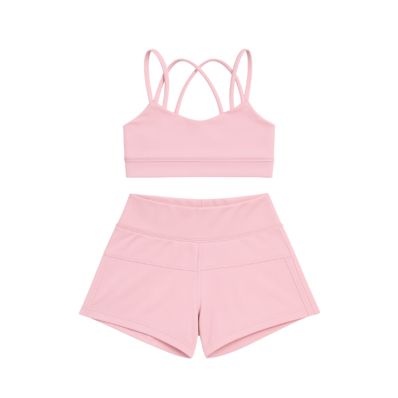 Conjunto Rosa Cand - Tecido Suplex de Poliamida