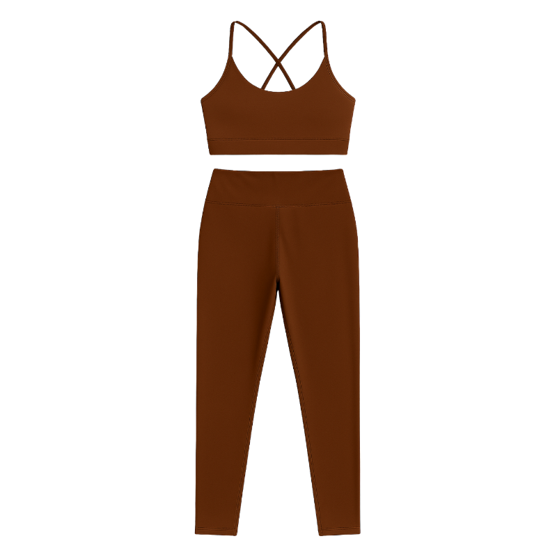 Conjunto Top & Legging - Marrom