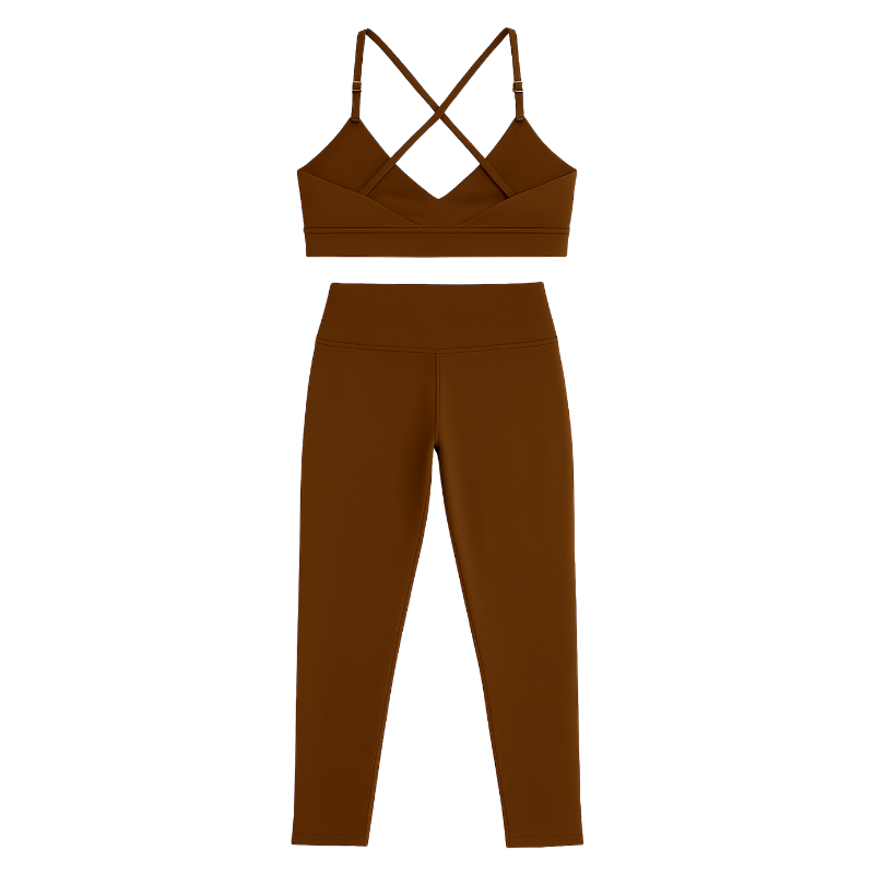 Conjunto Top & Legging - Marrom