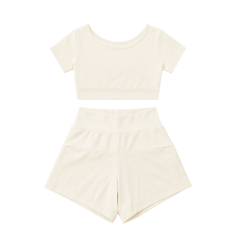 Conjunto Branco Fosco - Tecido Suplex de Poliamida