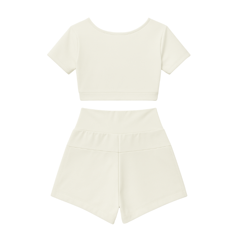 Conjunto Branco Fosco - Tecido Suplex de Poliamida