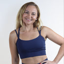 Top Azul Escuro - Alça X Frontal