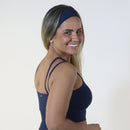 Top Azul Escuro - Alça X Frontal