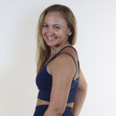 Top Azul Escuro - Alça X Frontal