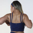 Top Azul Escuro - Alça X Frontal