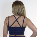 Top Azul Escuro - Alça X Frontal