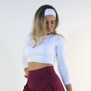 Top Manga Longa Branco