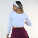 Top Manga Longa Branco