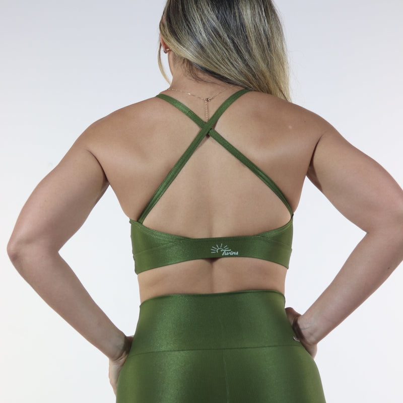 Top Verde - Alça X