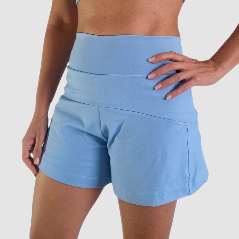 Short Azul Bebê - Tecido Suplex de Poliamida